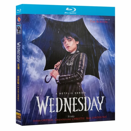 海外ドラマ「ウェンズデー」 Blu-ray ブルーレイ 日本吹替えあり ジェナ・オルテガ、グウェンドリン・クリスティー、高画質 全話 海外盤
