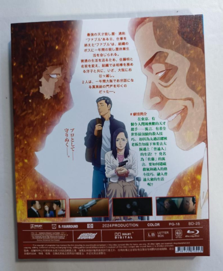 アニメ「ザ・ファブル」 DVD ブルーレイ Blu-ray 高画質 正規品